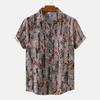 Men's Summer Casual Floral Print Design Hawaiian Style Short Sleeve Beach Vacation Shirt