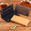 Frosted Leather Hand Cigarette Bag Foldable Storage Bag Handmade  Lighter Pouch Multifunctional  Moisturizing Bag