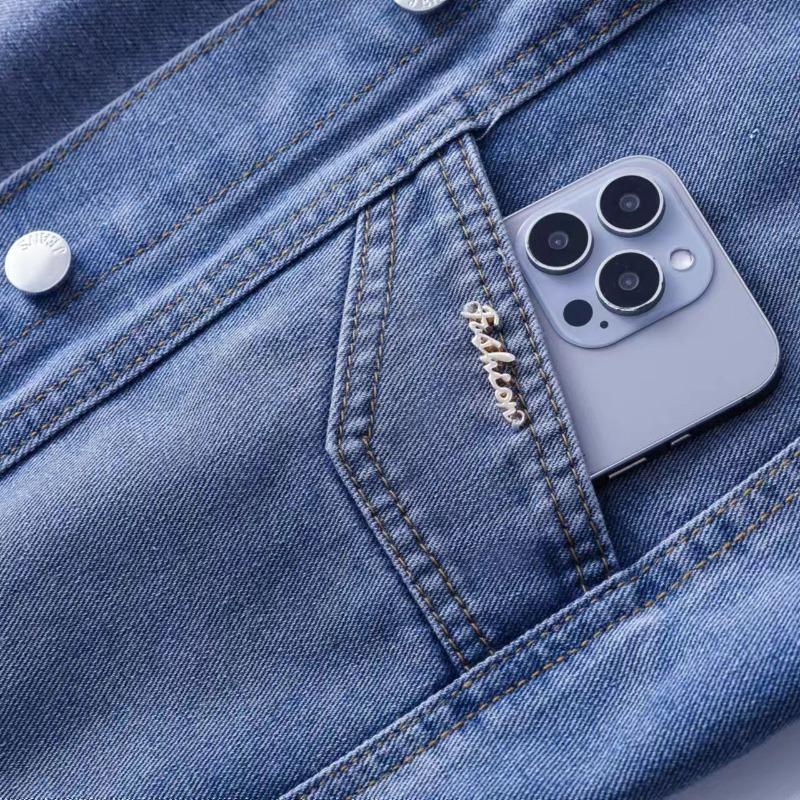 Fashionable Oversized Women's Denim Vest Cardigan Loose Fit Casual All-match with Pockets