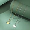 Swallow Pendant Stainless Steel Necklace Men's And Women's Fashionable Animal Inspired Jewelry Gift Super Natural Inspiration