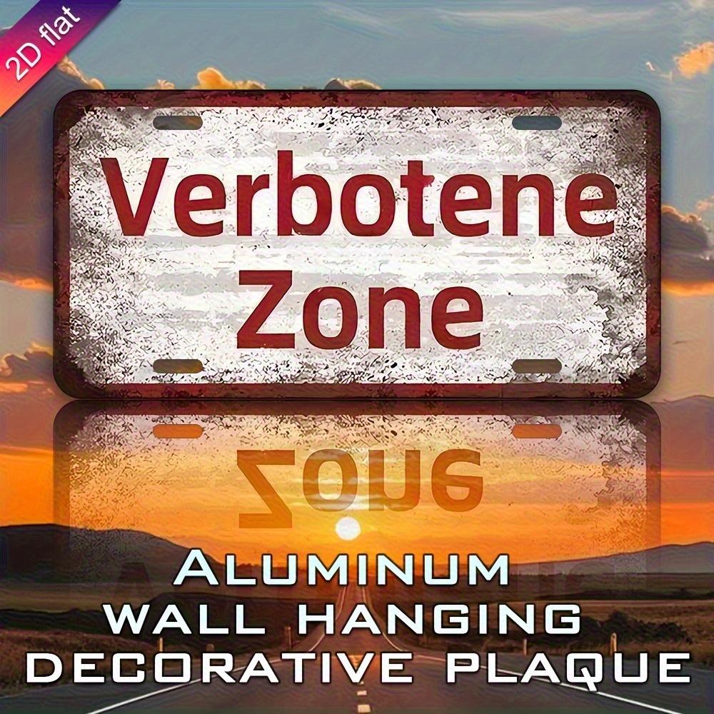 D flat pc aluminum license plate for decoration only vintage metal aluminum license plate suitable for various holiday 15x30cm(5.9x7.8inch)