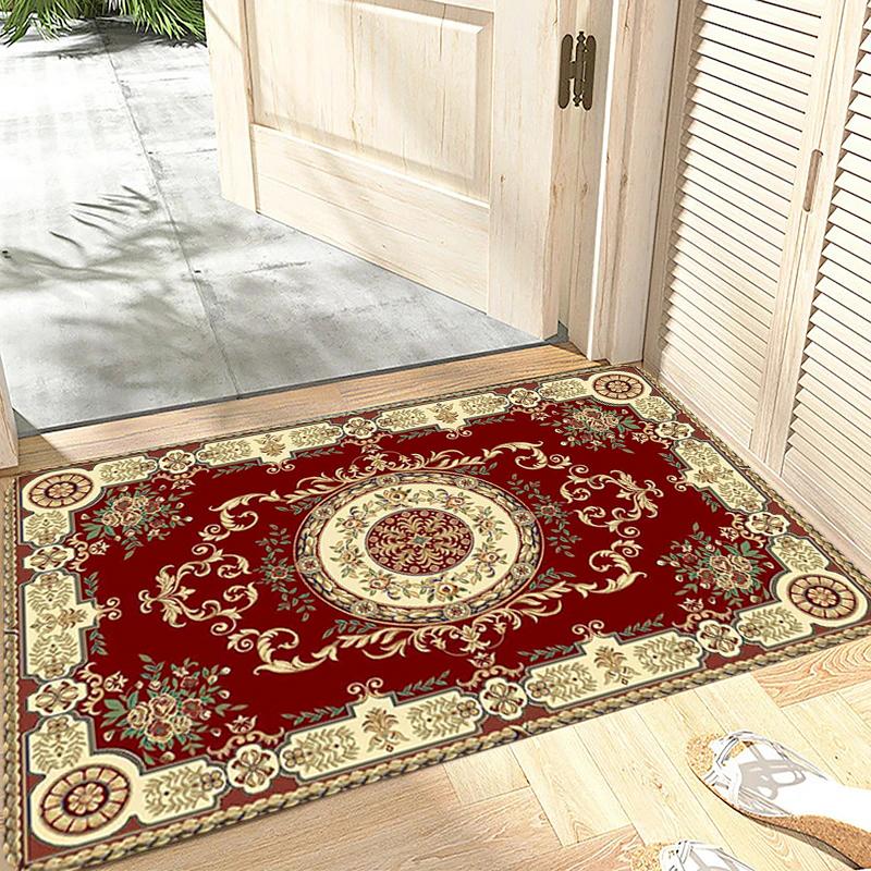 Hallway Door Mats Interior Foot Rug Persian Style Welcome Floor Mat for Entryway Rectangle Carpet Kitchen Rugs Fluffy Home Decor