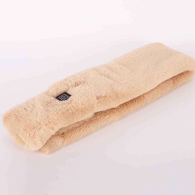 Electric Winter Warmer Heated Scarf Faux Rabbit Fur USB Rechargeable Temperature Control Heating Neck Wrap Shawl Scarf for Women