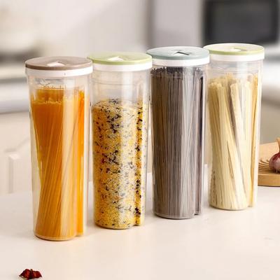 Tarro de fideos, tarro de alimentos para el hogar sellado, caja de almacenamiento de granos, tarro transparente a prueba de humedad, organizador de alimentos para cocina, pasta, arroz y frijoles