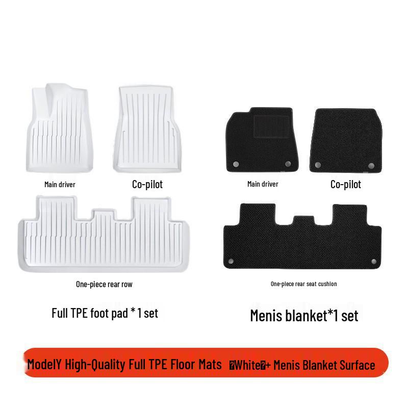 Full Coverage TPE Floor Mats for Tesla Model 3/Y