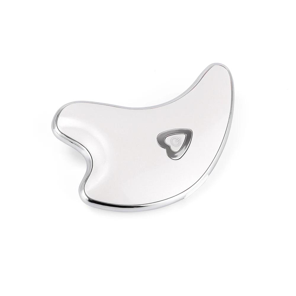 Electric Guasha Vibration Massager Facial Lifting Scraper Board Face Neck Scraping Tool Double Chin Removal Face V-Line Slimming