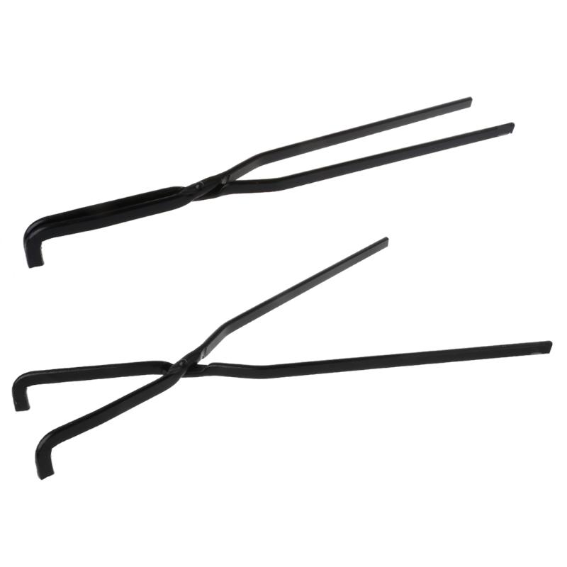 4 Kg Clay Graphite Foundry Crucible Kit w// 18 Hinge-Style Foundry Tongs
