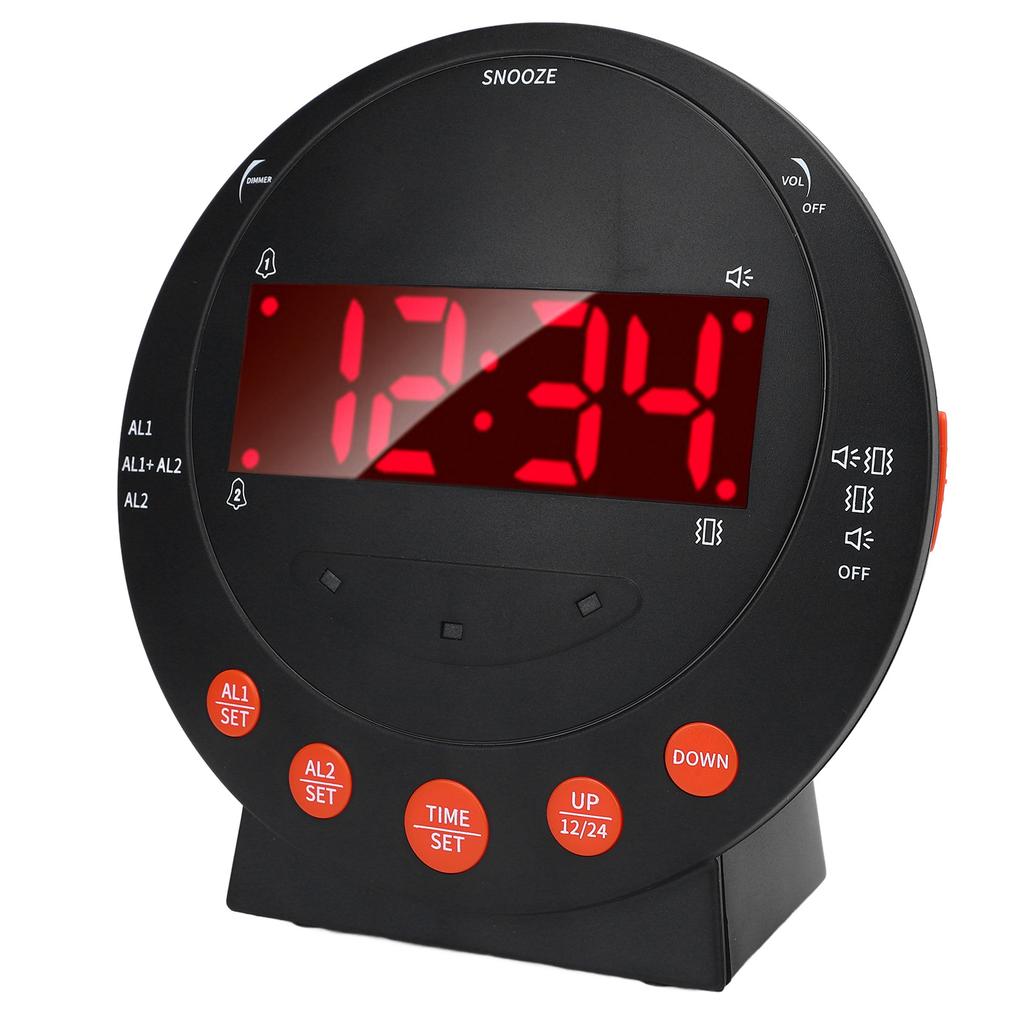 LED Vibration Reminder Clock Strong Powerful Vibrating for Call Home Phone Landline TS BC610