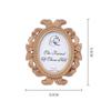 Decorative Resin Frame Elegant Oval Photo Frame Set for Home Decor Wedding Display Vintage Resin Picture Holder