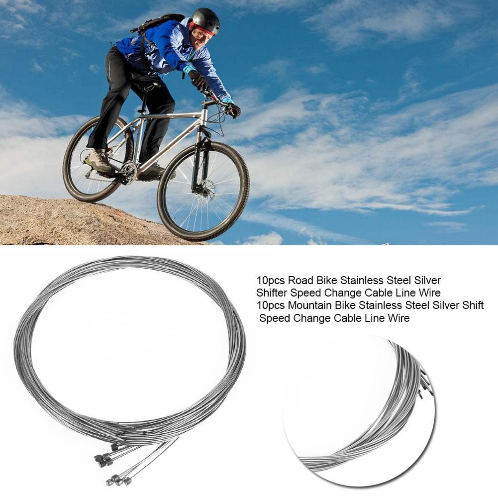 10Pcs Brake Cable Shift Cable Steel Inner Wire Line Silver Cycling Parts Spare
