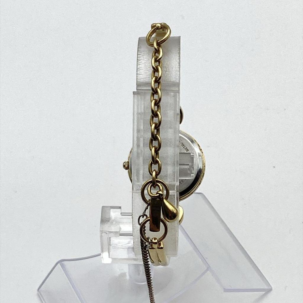 Used Seiko Alba Bracelet Y136-6A50 New Battery Chain Gold