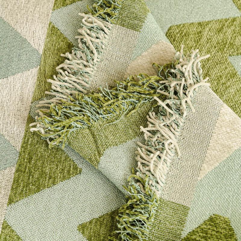 EIFLOY-Striped Chenille Couch Cover Blanket, for Sofa Corner, 2, 3 Seater, Sofa Towel Throw, One Piece, Universal for Pets Kids