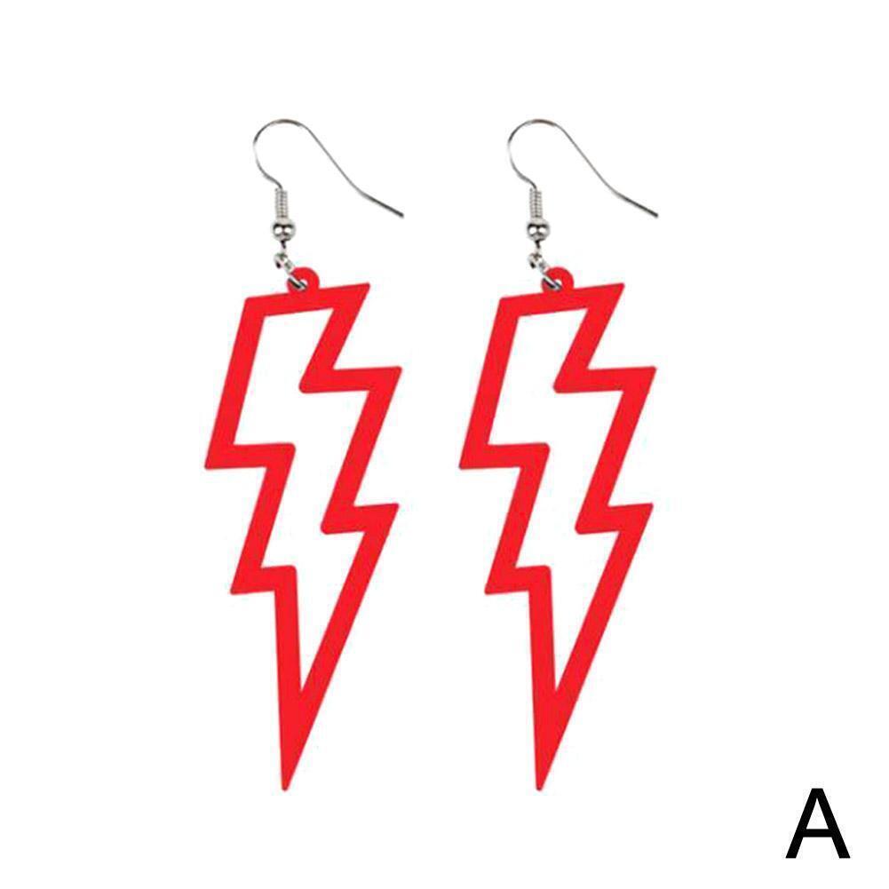 NEON Flash Earrings Funky Kitsch 80s90s Punk Rock Bolt NEW Gifts Retro N4K2