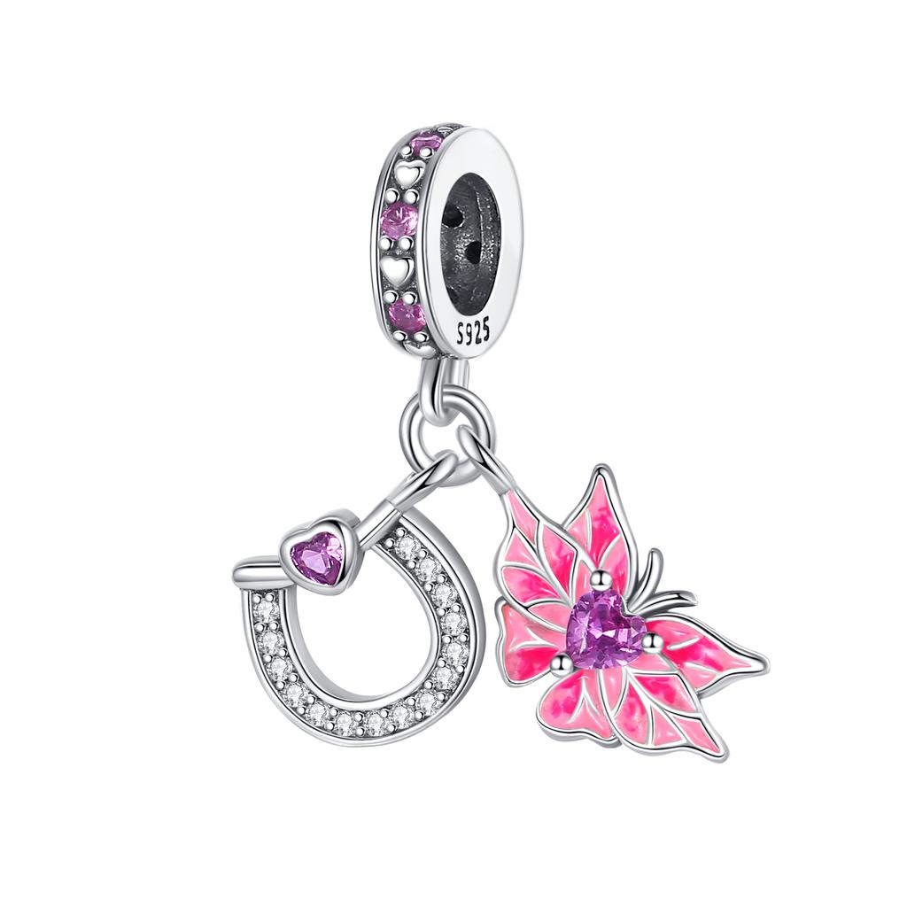 Nuevos Abalorios de la Serie de Dibujos Animados Espacio Océano para Pulsera Original Abalorio Collar Joyería de Cobre para Mujer