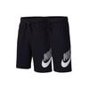 Nike Cotton Logo Print Straight Leg Kids Shorts Kids shorts Black CK0509-010
