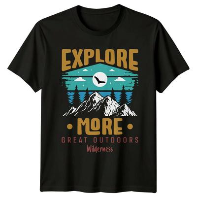 Explore More Great Outdoors Wilderness TShirt Mountain Nature Gift For Him Her