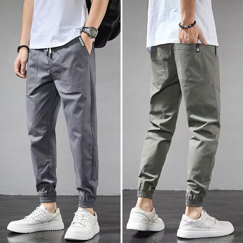 Summer Men's Workwear Harem Leggings Casual Pants New Loose Versatile Harem Sports Trousers Boys