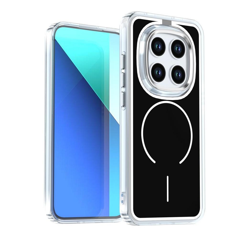 

Магнитный чехол-кольцо против пожелтения для Xiaomi Poco M8 Pro Max, чехол с поддержкой беспроводной зарядки POCO M8 PRO чёрный