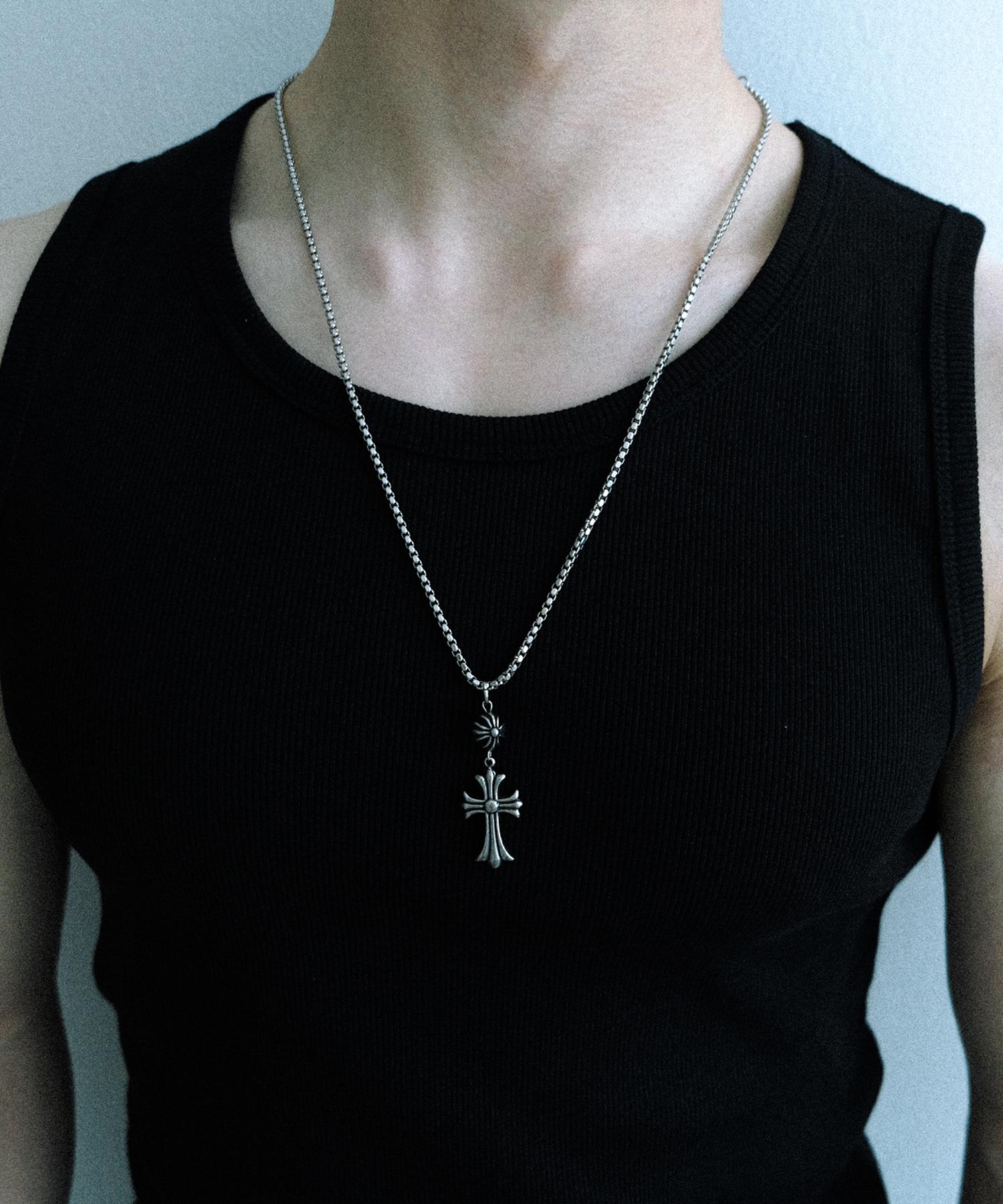 Nakedblood [Handmade] Silver Cult Cross Necklace