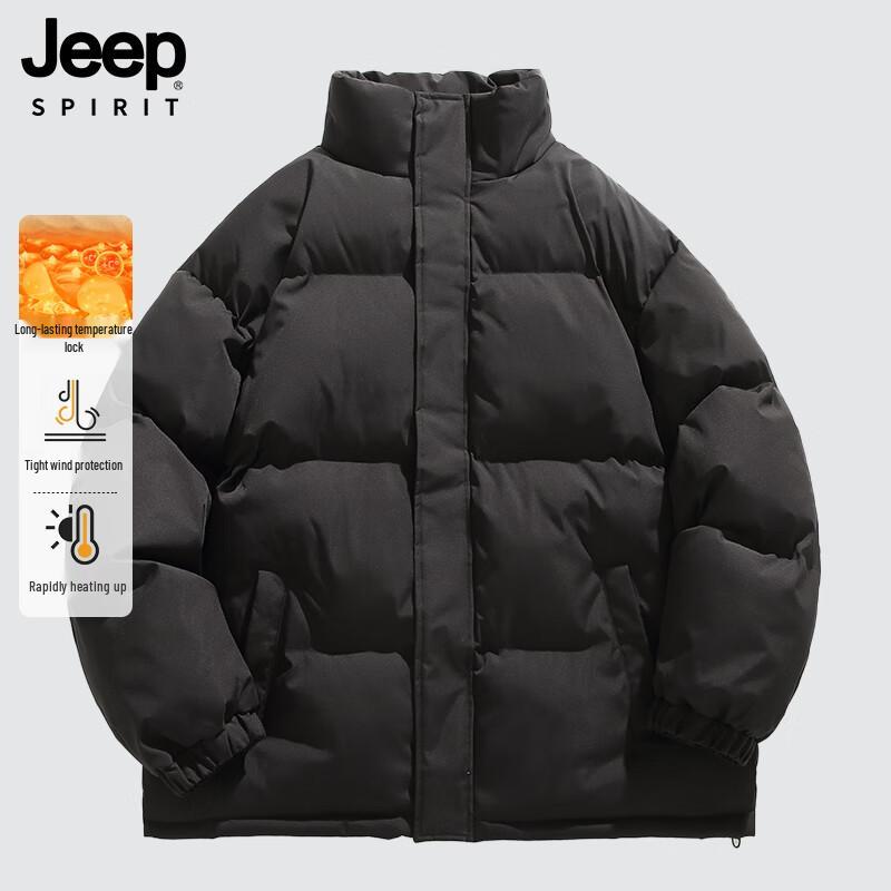 

JEEP SPIRIT Men s Stand-Collar Winter Padded Jacket 5XL
