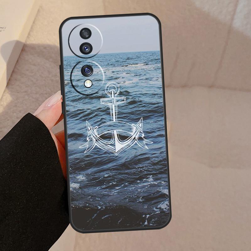 Anchor Sea Beach Case For Honor X9b X9a X8a X7a X6a X6 X7 X8 X9 8X 9X Honor Magic 5 Pro 50 70 90 Lite Cover