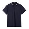 Camel Men's Ice-Cool Striped Polo Shirt