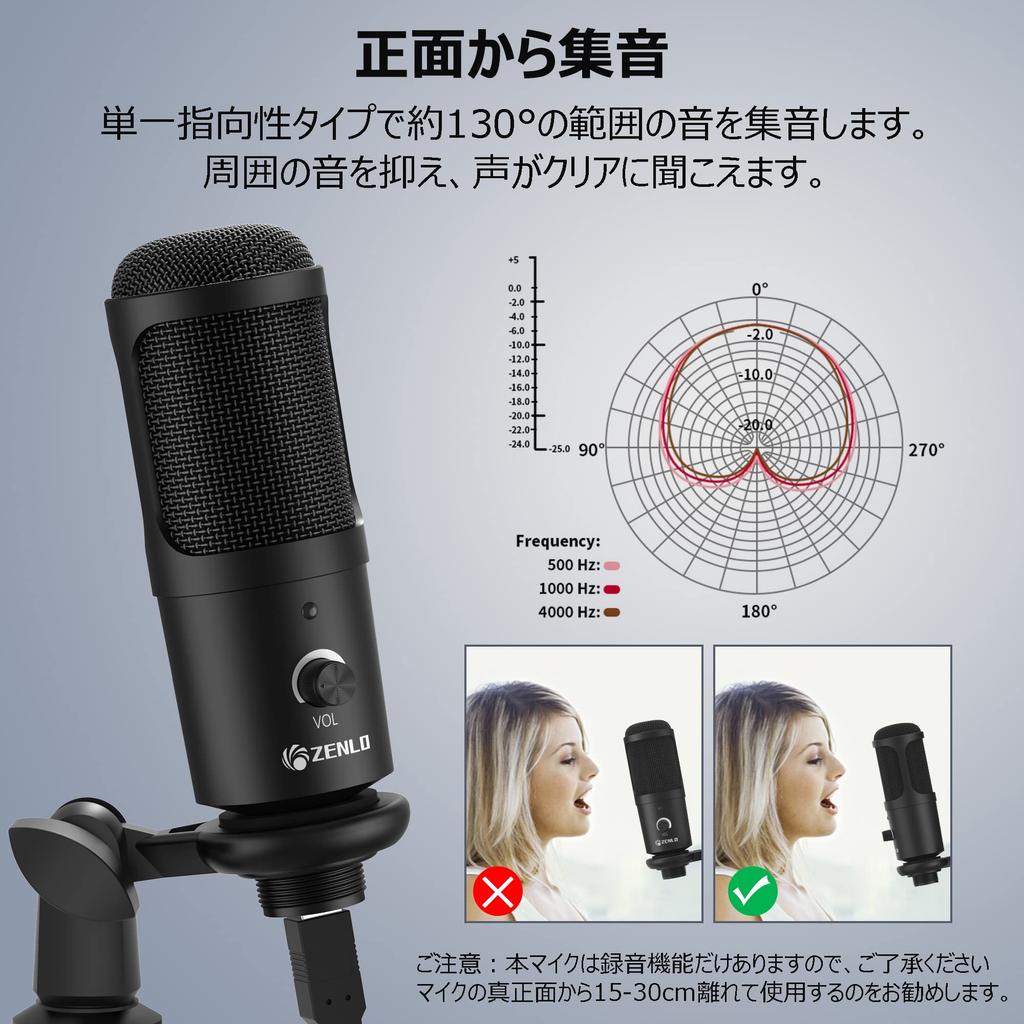Generic USB Condenser Microphone with Tripod Stand