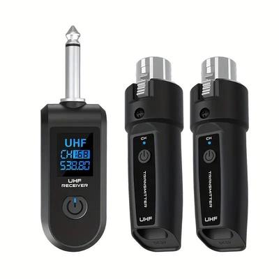 Kusster Guitar Converter: Wired To Wireless Microphone Handheld 2.4G Transmission System, Rechargeable
