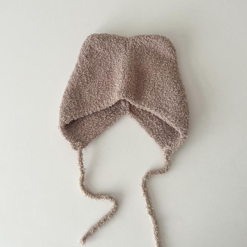 Soft Cat Ear Baby Beanies Cap Infant Ear Protections Hat Cartoon Warm Bonnet Shower Gift Photo Props for Boys and Girl