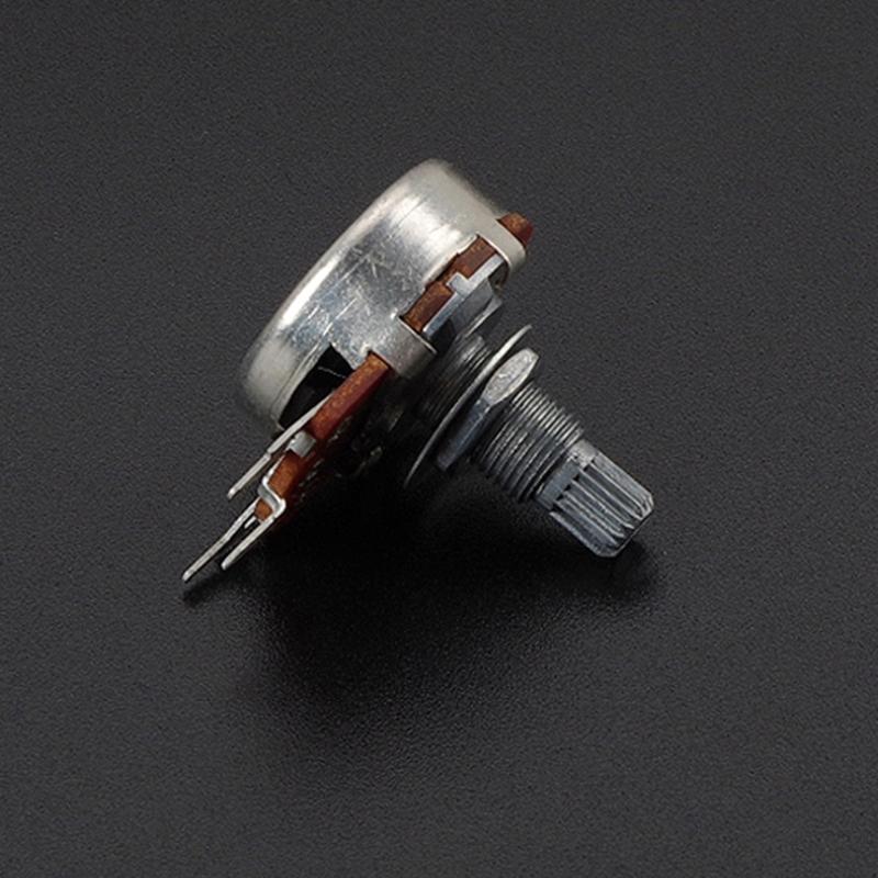 10Pcs Electric Guitar Pots B250K Linear Taper Potentiometer Mini Metric Sized Control Pots Split Knurled Long 18mm Shaft