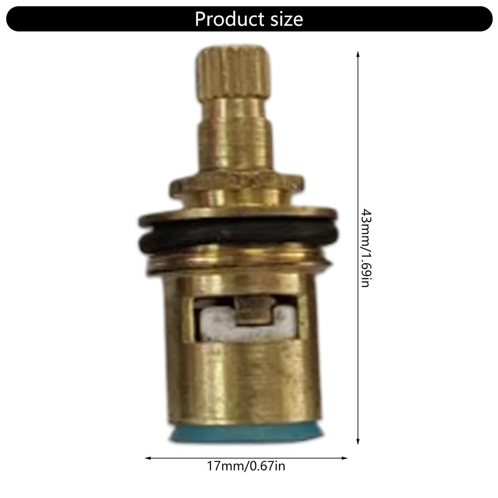 Tap Cartridge Replacement Gold Thickened Brass Mixer Valve Hot & Cold Faucet Valves Repair Tool for Universal Faucet Use
