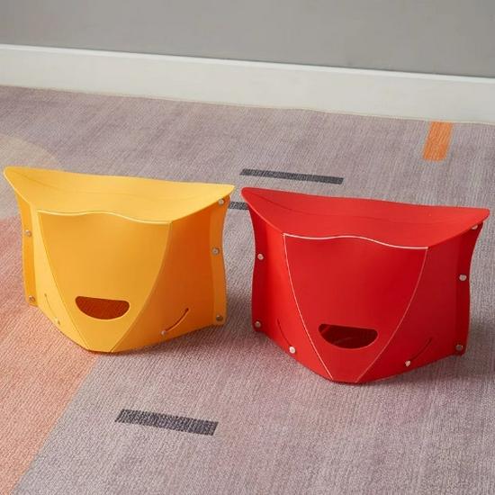 Portable Folding Plastic Travel Stool for Camping & Outdoor Use