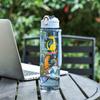 Ein 750ml großer Dinosaurier-Trinkbecher mit Strohhalm, niedlich und tragbar, geeignet für Outdoor-Aktivitäten, Camping, Bergsteigen und Radfahren