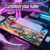 Custom Name Personalized One Piece Pattern Mousepad, Laptop PC Desk Mat, Decorative Desk Mat for Home Keyboard Pad Gift