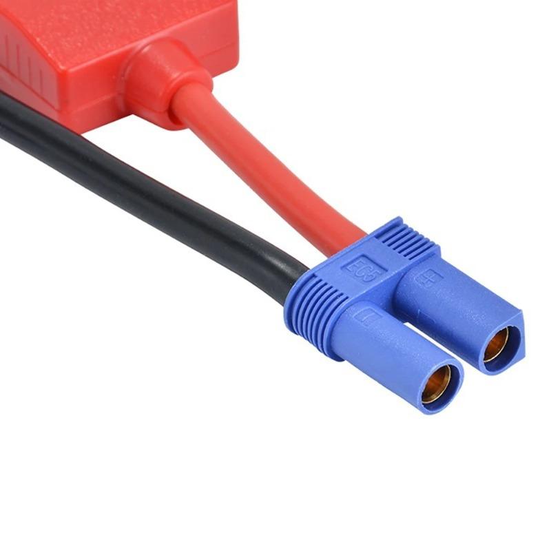 Car Trucks Emergency Jump Cable Clamps - Universal with EC5 Plug Connector, 12V Jump Starter Alligator Clip