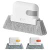 Gap Cleaning Brush Dual-Ended Design Wear-resistant Gap Brush Bathroom Crevice Brush with Brush Scraper Home Cleaning Tool