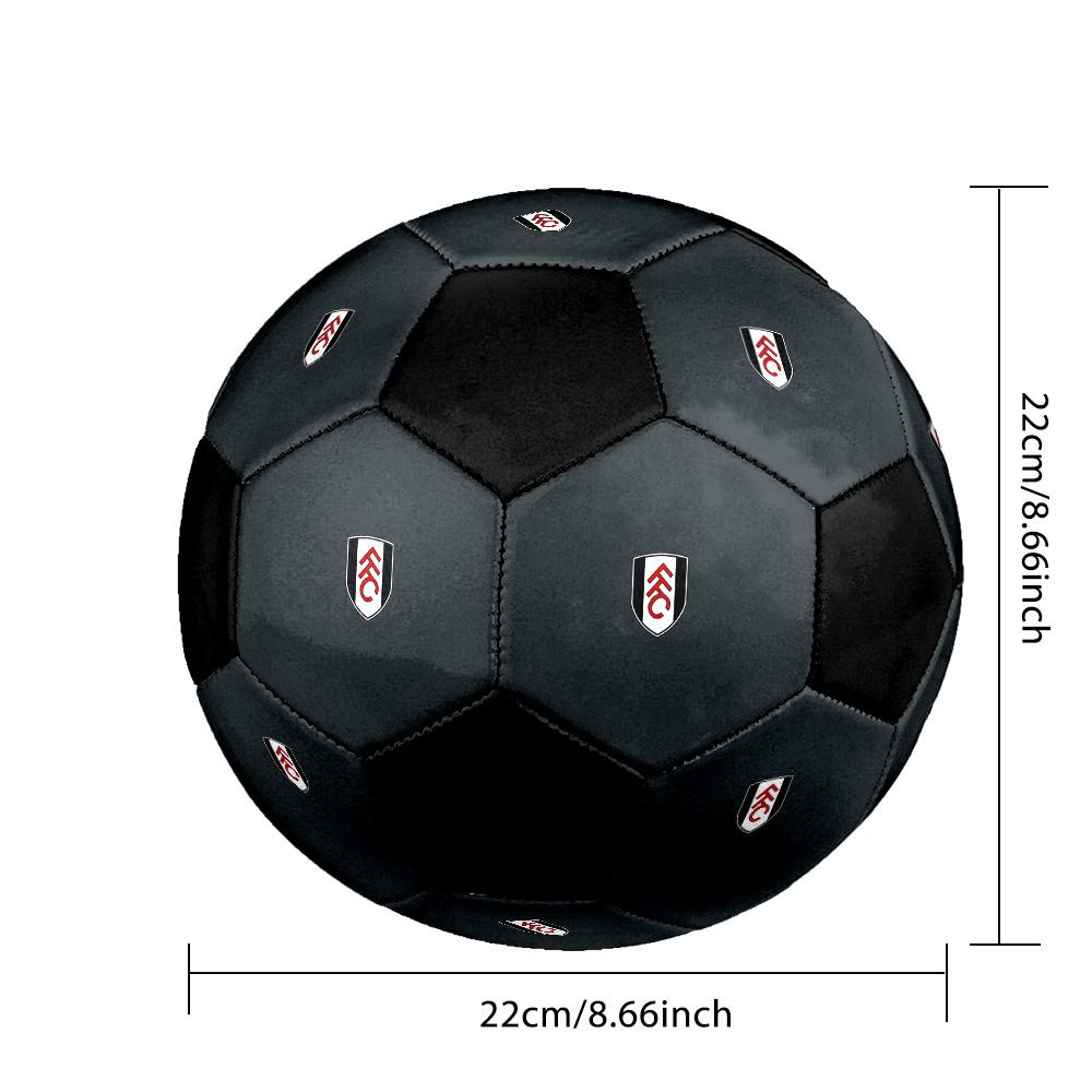 Fulham FC Soccer Ball Colorful All Ages Machine Stitched PVC Competition Ready Durable High-Bounce.SIZE5