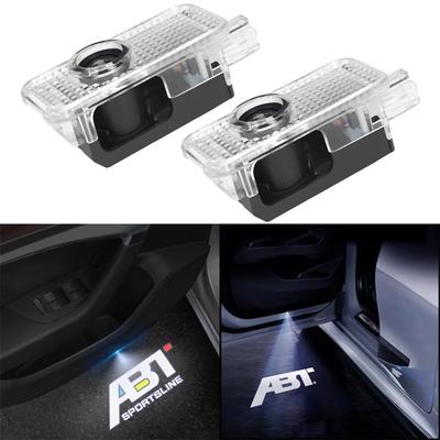 2 Stück LED Auto Tür Willkommenslicht Logo Courtesy Projektor Lampe für ABT A6 RS6 S5 S4 A8 A4 A1 A3 SQ7 TT RS4 RS3 R8 A5 A7 Q3 Q5 Q7