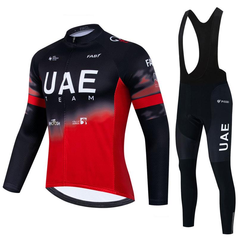Team Cycling Suit Long-sleeved Suit Men's Spring, Summer and Autumn Road Cycling Suit 2026 Autumn Velvet Thin Cycling Suit