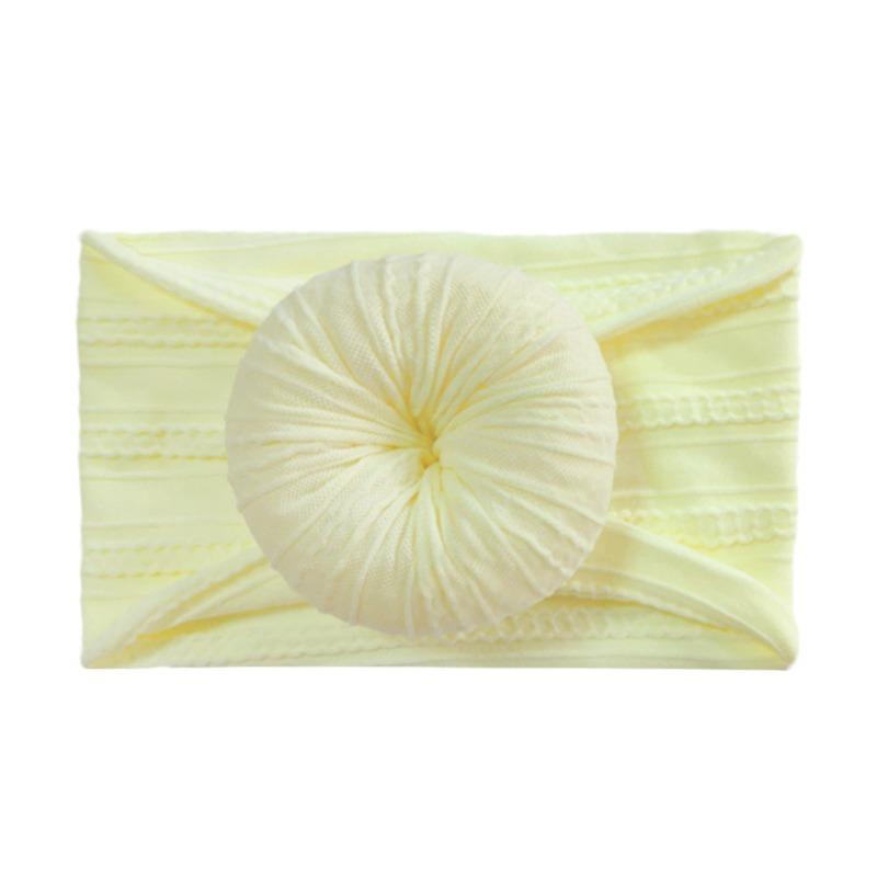 Infant and Toddler Nylon Jacquard Headband Headgear Soft Donut Nylon Stockings Children's Headband Hair Accessories