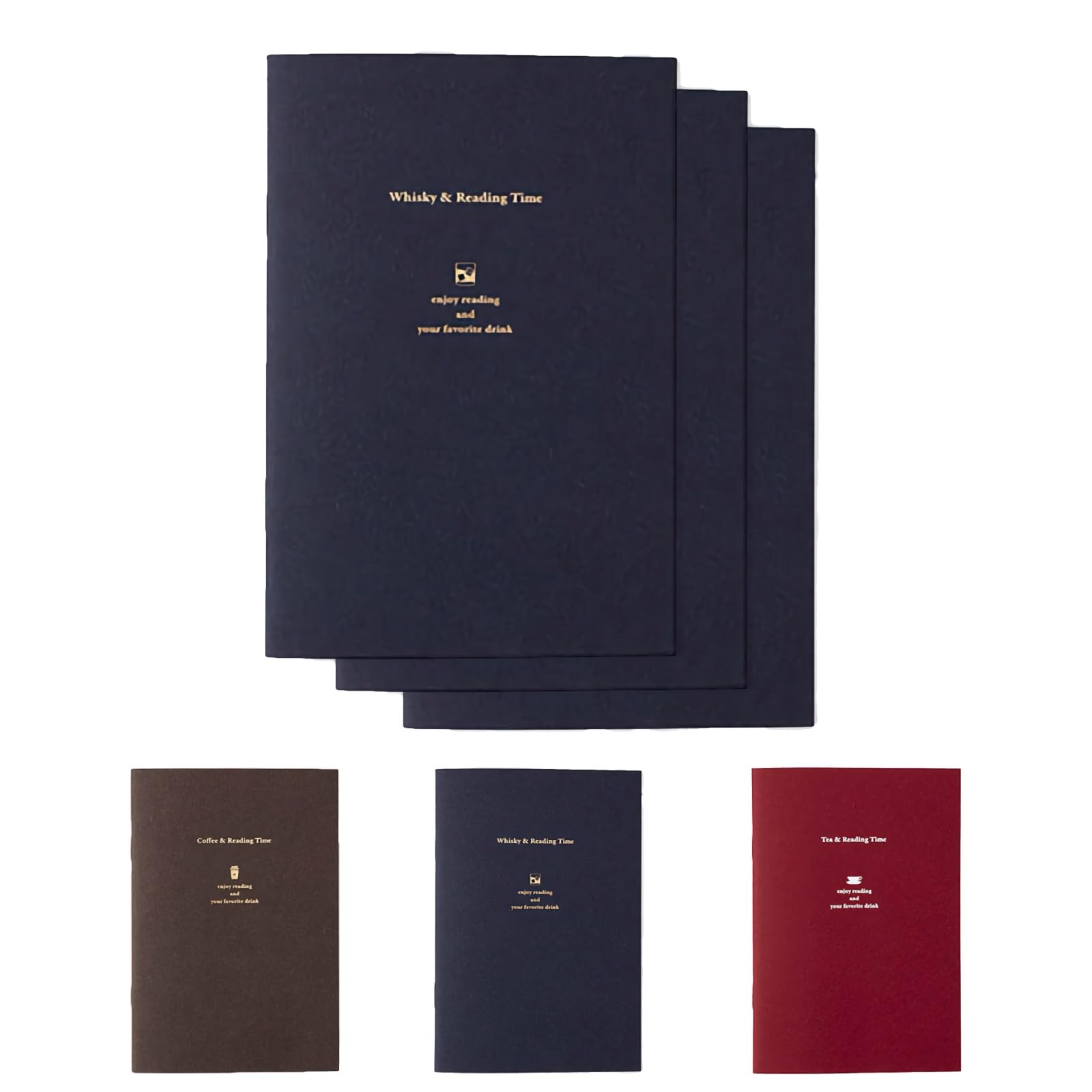 

Daigo Tea Time Reading Notebook, Reading Record Notebook [Set of 3] (Whiskey) R2347