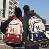 New backpack, male and female students schoolbag, large capacity, fashion trend, casual backpack, simple bag