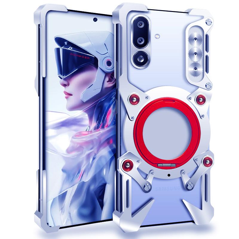 Luxus Thor Heavy Duty Rüstung Metall Aluminium Handyhülle für Samsung Galaxy M56 M55 M35 M36 M15 F56 C55 Rückseite Fundas Coques Bumper