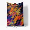 Vibrant Abstract Stripe Fleece Blanket Soft Warm Throw Blanket for Sofa Bed Decoration Gift