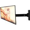 B-Tech BT7512PB Support Mural Fixe pour écran Plat avec Bras Unique,Inclinaison et pivotement