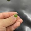Women's Spinach Green Jade Ring with Vacuum Electroplating