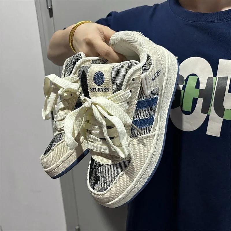 Sizes 36-44 Couple's Unisex Shoes High Quality Luxury Men Shoes Retro Trend Sport Shoes New Women Skate Sneakers Tenis Masculino