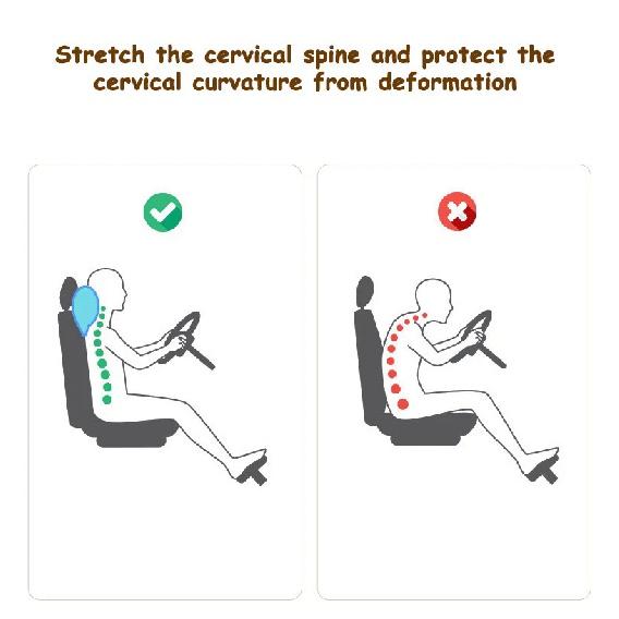 Universal Plush Car Neck Pillow Headrest Relief Neck Pressure Head Masssge Washable Cute Headrest Car Interior Supplies