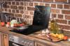 TAGLIERE IN VETRO 45x52 NERO