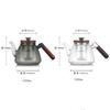 1000ml High Borosilicate Glass Teapot Cooking and Steaming Dual Purpose Glass Tea Pot Tea Kettle Tea Infuser Teaware